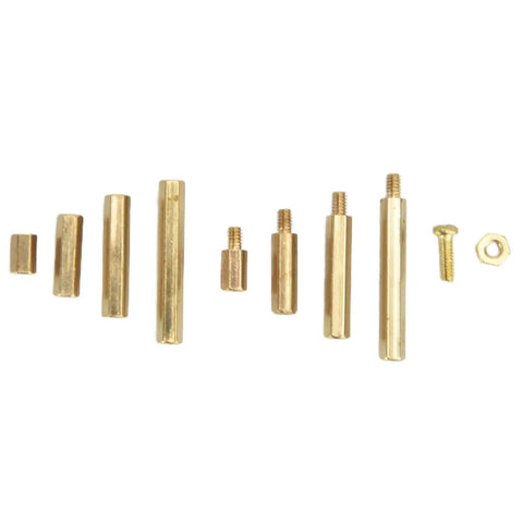 350 Piece M2 Screw Kit With Hex Bits And Brass Nuts All In One Fastener Set For PC Builds And Laptop SSD Install Durable Copper And Stainless Steel Hardware 10 Tools Included Versatile Heavy Duty brass standoffs and nut set