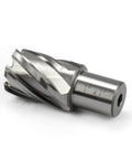 Annular cutter, 1-inch diameter with Weldon shank, steel, side view