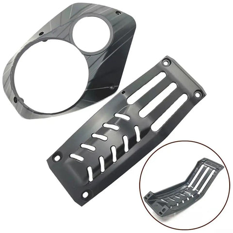 Motor Cover Board For BaFang G520B ACM03 G521 Drive Electric Bike Component Plastic Casing Engine Housing Shield Black Replacement Part For Electric Bicycle Motor Unit, black plastic, 20 x 15 x 3 cm