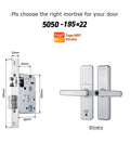 Top Shelf Silver Wi Fi Smart Door Lock With Tuya App Remote Control Waterproof Digital Biometric Fingerprint Entry Gate design specs