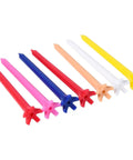 Assorted Color Plastic Golf Tees 100 Count, 2.8 Inch Length, Durable Bulk Tees for Practice and Play, Random Colors