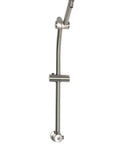 No Drill 21 Inch Adjustable Height Shower Bar For Fixed Shower Head And Handheld Sprayer With Diverter And Rotating Valve Easy Slide Extension Satin Nickel Finish