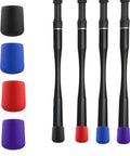 4Pcs Silicone Fishing Rod Butt Caps For Rod End Protection Diameter 0.87 Inch And 22mm Cushioned End Caps That Absorb Shock And Prevent Scratches On Rods Or Boats Heavy Duty Rod Butt Protectors For Tackle Gear, black set