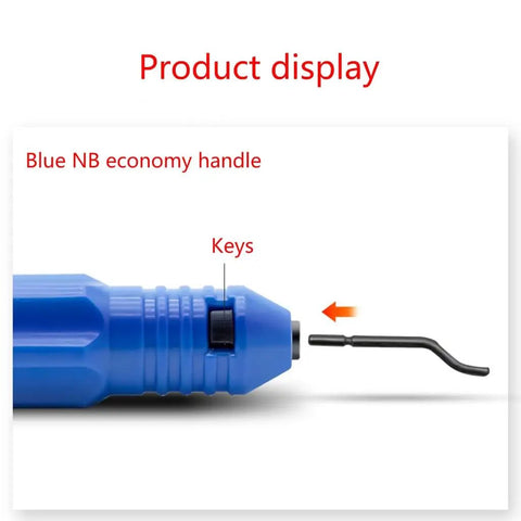 All Purpose Deburring Tool Kit With 360 Degree Rotating Cutter And Replaceable Blades For Wood Metal Plastic Aluminum And Steel Edges