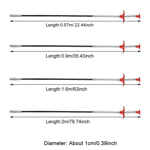 Ultra Slim 22 Inch Grabber Reacher Tool With Four Claws Flexible Pick Up Reacher For Tight Corners And Clogs Drain Hair Clog Remover For Shower Toilet Sink And Tub Great For Small Parts And Hard To Reach Items