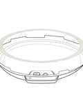 Diagram of Sealing Ring For 6 Qt Power Cooker Replacement Silicone Gasket For 6 Quart Power Pressure Cooker BPA Free Dishwasher Safe