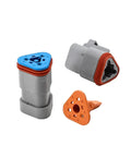 3 Pin Y Type Waterproof Wire Connector Kit For Vehicles And Outdoor Use Receptacle And Plug Set With Sealing Ring Easy Branching