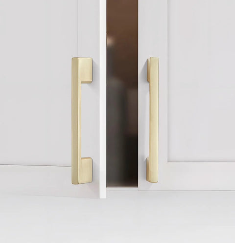 10 Pack Brushed Gold Cabinet Pulls 3 Inch Square Brass Kitchen Cabinet Handles For Drawers Cupboards And Dressers Cabinet Hardware For Smooth Operation