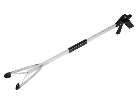 80 Inch Long Reacher Grabber With Aluminum Suction Cup Jaw, Foldable Lightweight Pickup Tool For Trash And Litter Cleanup, Easy Reach For High Shelves And Hard To Reach Spots, Great For Seniors And Everyday Go To Tool