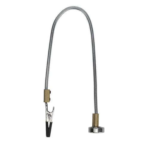 Super Handy Vise Tabletop Clamp With Adjustable Flexible Arms And Rock Solid Magnetic Base Made From tough Alloy Steel Perfect For Precise Welding And Clamping Jobs You Need To Crush Today, showing a flexible arm and clamp design.