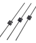 Three sturdy TR8x4 Metric Lead Screws 380 to 580 Mm With Anti Backlash Nut Blocks for Rat Rig V Core 3 Coupler Build 400 Size