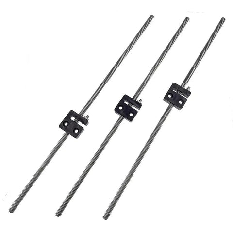 Three sturdy TR8x4 Metric Lead Screws 380 to 580 Mm With Anti Backlash Nut Blocks for Rat Rig V Core 3 Coupler Build 400 Size