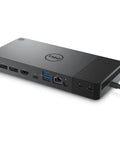 Modular Thunderbolt Dock Delivering Solid Ninety Watt Punch Alongside Flexible HDMI DisplayPort Ethernet Cables view from side with ports