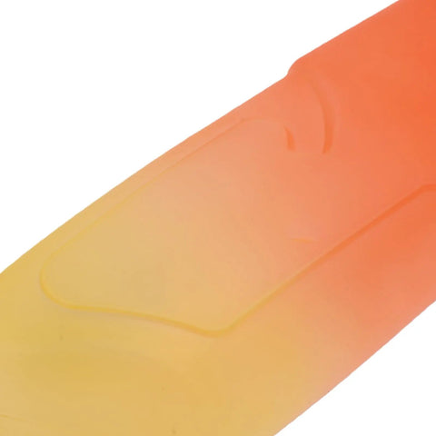 Close-up of the Dope Aerodynamic Water Bottle Set With Carbon Fiber Cage And 680ML Capacity in vibrant orange-yellow gradient.