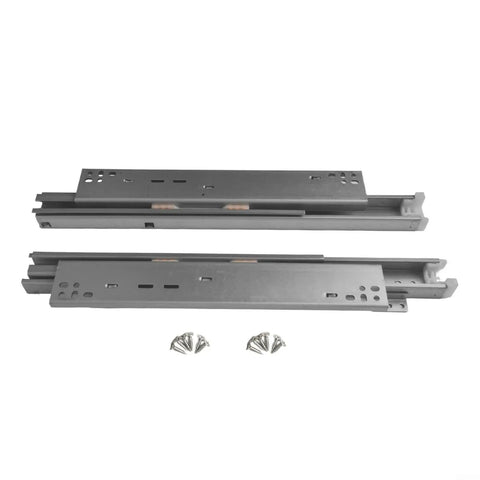 Floor Mounted Drawer Runners With Soft Close And Full Extension Undermount Slides In Cold Rolled Steel for 400mm cabinets.