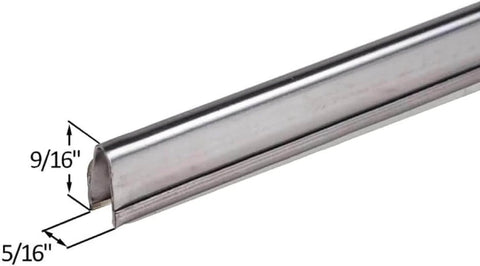 Heavy Duty Stainless Steel Sliding Door Track Cover Replacement For Patio Glass Doors 6 Feet Long Fix Worn Or Damaged Tracks