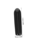 Heavy Duty Dishwasher Rack Prong End Caps 200 Pack Black Plastic Tip Protectors showing a black plastic tip, dimensions displayed.