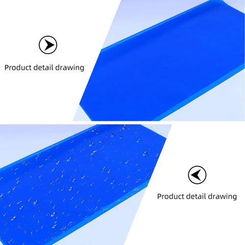 Blue Cellophane Flower Wrapping Paper For Craft Projects Cut To Size 20 Sheets Multi Use Gift Packaging Supplies shown in detail