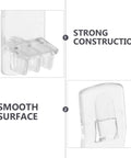 Clear Plastic Shelf Support Pegs 50 Pack For Cabinets, Bookshelves, And Bathrooms with strong construction and smooth surface.