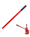 Heavy Duty Floor Jack Handle Replacement Built Like A Tank With Rock Solid Non Slip Grip Fits 20 To 32 Ton Hydraulic Car Jacks Compact Red Steel Lifting Bar No Sweat next to hydraulic jack.