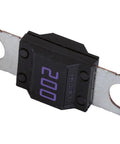 Heavy Duty 200 Amp Multi Purpose Automotive Fuse For Chevy Buick Gmc Cadillac with solid core and metal terminals.