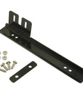 Rugged 6061 Billet Aluminum Front Bumper License Plate Relocator Bracket Mount Bar with hardware for vehicle installation.