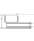 Technical drawing of 12V Linear Actuator With Adjustable Stroke Up To 950mm For Beds Skylights Frames And DIY Projects Smooth Electric Push Rod 200N Load Ideal For Precision Motion Control.