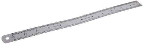 Heavy Duty 12 Inch Metal Ruler Stainless Steel With Inches And Millimeters Dual Markings Straight Edge For School Office Shop And Home Use Built To Last