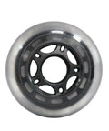 Single wheel from 8 Pack Inline Skate Wheels Set 76mm 80mm 90mm 100mm 110mm With Bearings 85A Hardness For Indoor Outdoor Use Durable Replacement Wheels Great For Street Cruising And Park Spins