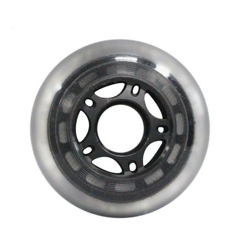 Single wheel from 8 Pack Inline Skate Wheels Set 76mm 80mm 90mm 100mm 110mm With Bearings 85A Hardness For Indoor Outdoor Use Durable Replacement Wheels Great For Street Cruising And Park Spins