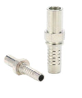 Close-up of Set Of 100 Metric Standpipe Straight Light Series Carbon Steel Hydraulic Hose Fittings 50011-06-04 Pro Grade Connectors