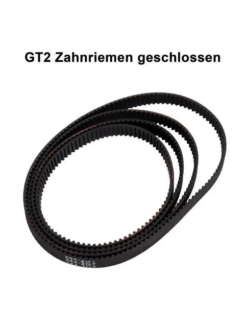 6mm Closed Loop Timing Belt One Piece Built For Precision CNC And 3D Printers With 162 164 166 168 170 172 174 176 178 180 182 184 186 188 190mm Lengths 2GT Series Built To Last Rugged Durable Rubber Drive Belt, front view