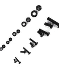 Nylon Screws Nut Washer Kit 270 Pcs M2 To M5 Plastic Hex Standoff Mounting Hardware Set For DIY Electronics And Furniture Assembly Durable Non Conductive black nylon screws, nuts, and washers