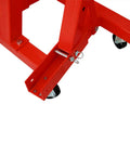 Badass Two Ton Folding Hydraulic Engine Hoist Cherry Picker Shop Crane Heavy Duty Steel Lifter base with swivel casters