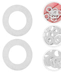 Stainless Steel Door Knob Spindle Repair Kit With Flat Washers And Anti Loosening Shims For Home And Office 100 Pack, stainless steel washers