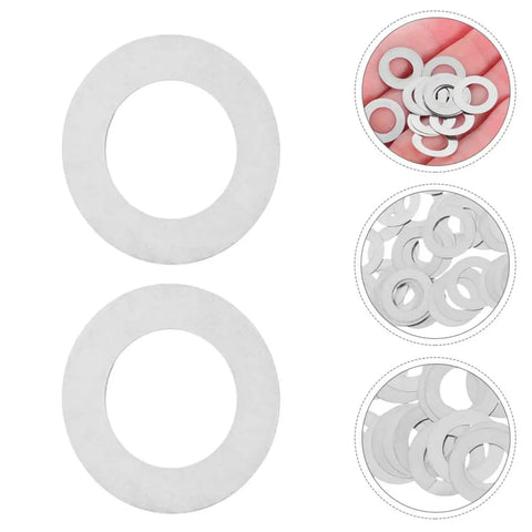 Stainless Steel Door Knob Spindle Repair Kit With Flat Washers And Anti Loosening Shims For Home And Office 100 Pack, stainless steel washers