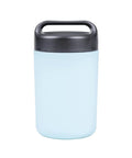 Heavy Duty Double Wall Vacuum Sealed Stainless Steel Food Jar With Rugged Carry Handle Lid Keeps Your Lunch Sizzling Hot All Day Leakproof Grab And Go Sixteen Oz Sky Blue