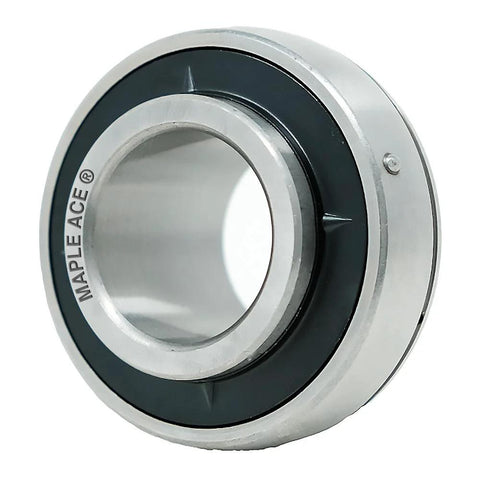 MAPLE ACE UC201-8 insert bearing, 1/2 in bore, spherical outer diameter, with set screws and lubrication hole