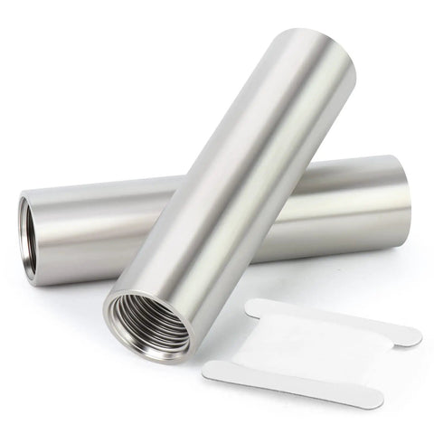 Stainless Steel Pipe Fittings Two Pack 1/2 Inch NPT Female To 1/2 Inch NPT Female Nipple Four Inch Length 304 Stainless Cast Pipe Connector For Plumbing Corrosion Resistant And Durable