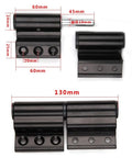Heavy Duty Thickened Aluminum Door And Window Hinge Set Left And Right Pair For Flat And Glass Doors Durable Alloy Hinge Easy Install Two Pack