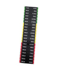 Gym Weight Stack Labels For Weight Identification On Fitness Equipment For Home Or Commercial Gyms, 10 To 200 Lb Decals, 7 Cm By 1.2 Cm, Easy Peel And Stick, Clear Organization For Workouts