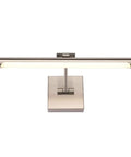 LED Picture Light With 24.4 Inch Swing Arm For Artwork Adjustable Up Down 180 Degrees Brushed Nickel Finish 14W view