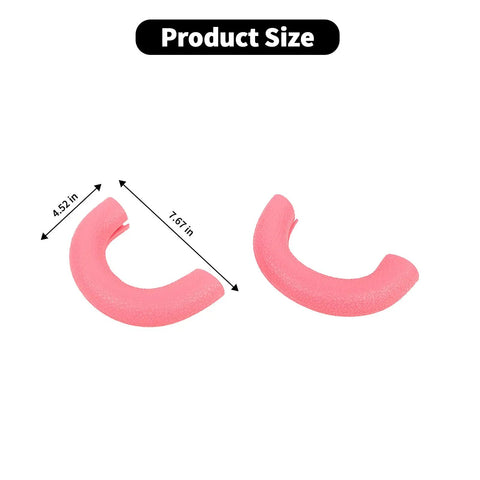 Pink Front Bumper Tow Hook Covers For F-150 2009 To 2025 Exterior Accessories Set Of 2 shown with size measurements