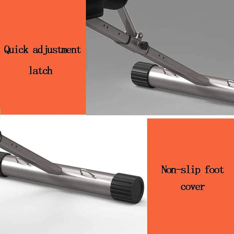 Adjustable Weight Bench For Full Body Dumbbell Workouts Cushioned Non Slip Floor Safe Rubber Feet detail
