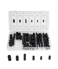 Massive 80-Pack Rubber Vacuum Line Caps Assortment Kit For Cars With Hose Covers In 6 Sizes From 532 To 38 Inch For Carburetor Manifold And Vacuum Tubes Exterior Parts That Keep Things Sealed Tight And Running Smooth Like A Dream, 6 sizes in organizer