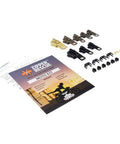 Universal Zipper Repair Kit For Heavy Jackets Boots And Leather Bags With Eight Metal Sliders, Eight End Stops, And Six Top Stops