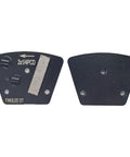 Three Piece Trapezoidal Diamond Grinding Discs Set, Two By One Quarter PCD Bar, Counterclockwise Diamond Shoes For Epoxy Thick Mastic Glue Paint And VCT Removal, Fast Change Left Turn Design Boss Grade