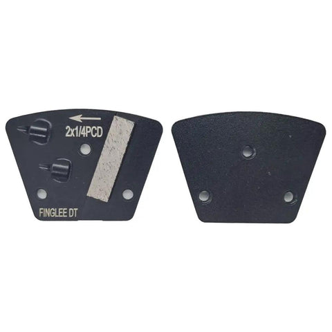 Three Piece Trapezoidal Diamond Grinding Discs Set, Two By One Quarter PCD Bar, Counterclockwise Diamond Shoes For Epoxy Thick Mastic Glue Paint And VCT Removal, Fast Change Left Turn Design Boss Grade