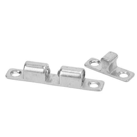 Heavy Duty 316 Stainless Steel Door Catch With Wall Protection For Boat Cabinet And Rv Motorhome Cupboards, polished finish.