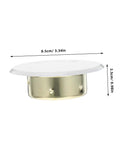 Four Pack Concealed Sprinkler Head Decorative Covers Heavy Duty Iron Protective Plates Built Tough For Outdoor Lawn Irrigation Systems, showing a single cap.